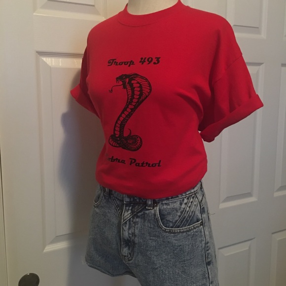 Vintage Tops - Boy Scout Troop Tee - Black Cobra Graphic